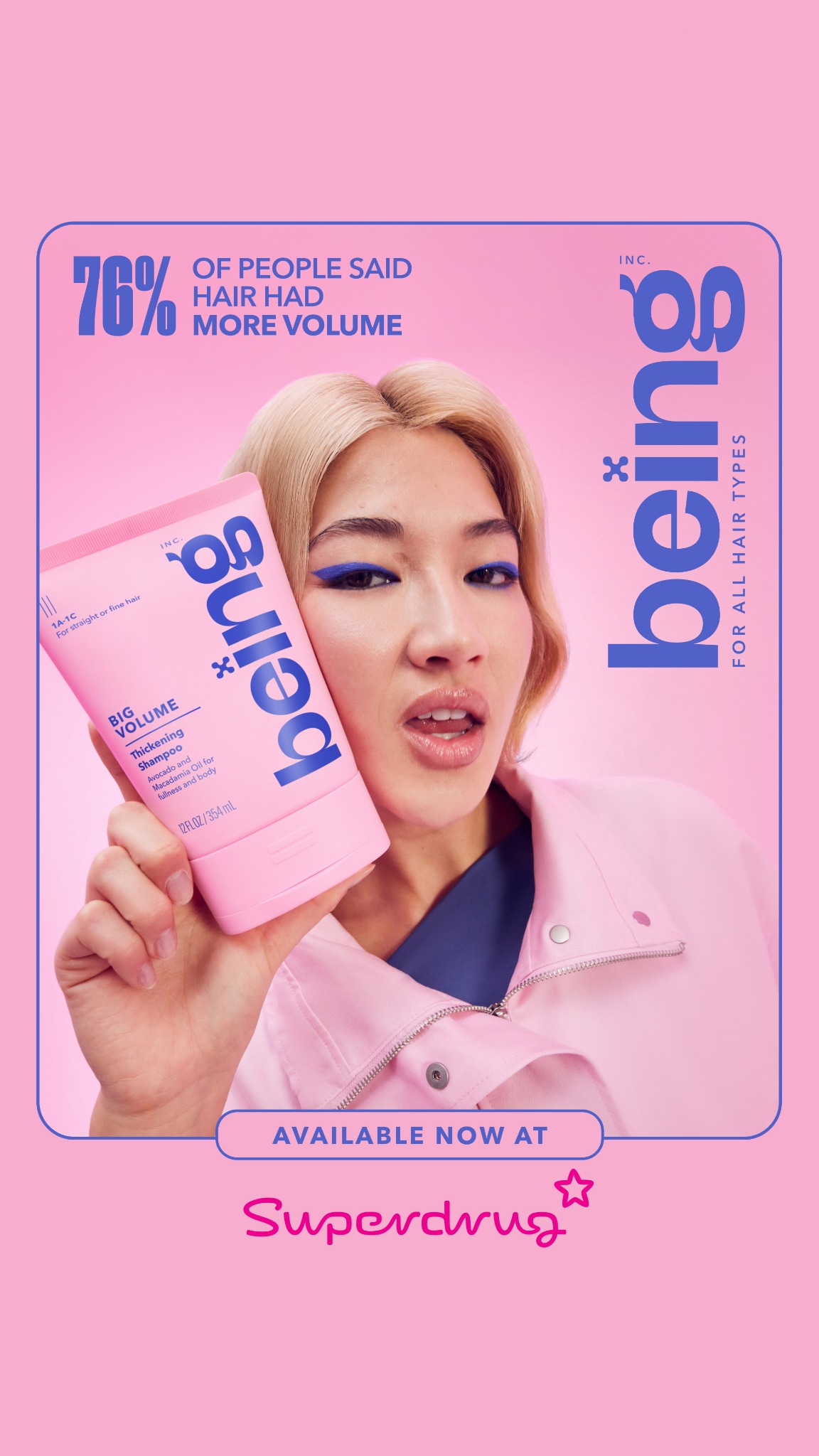 Being Haircare Facebook ad