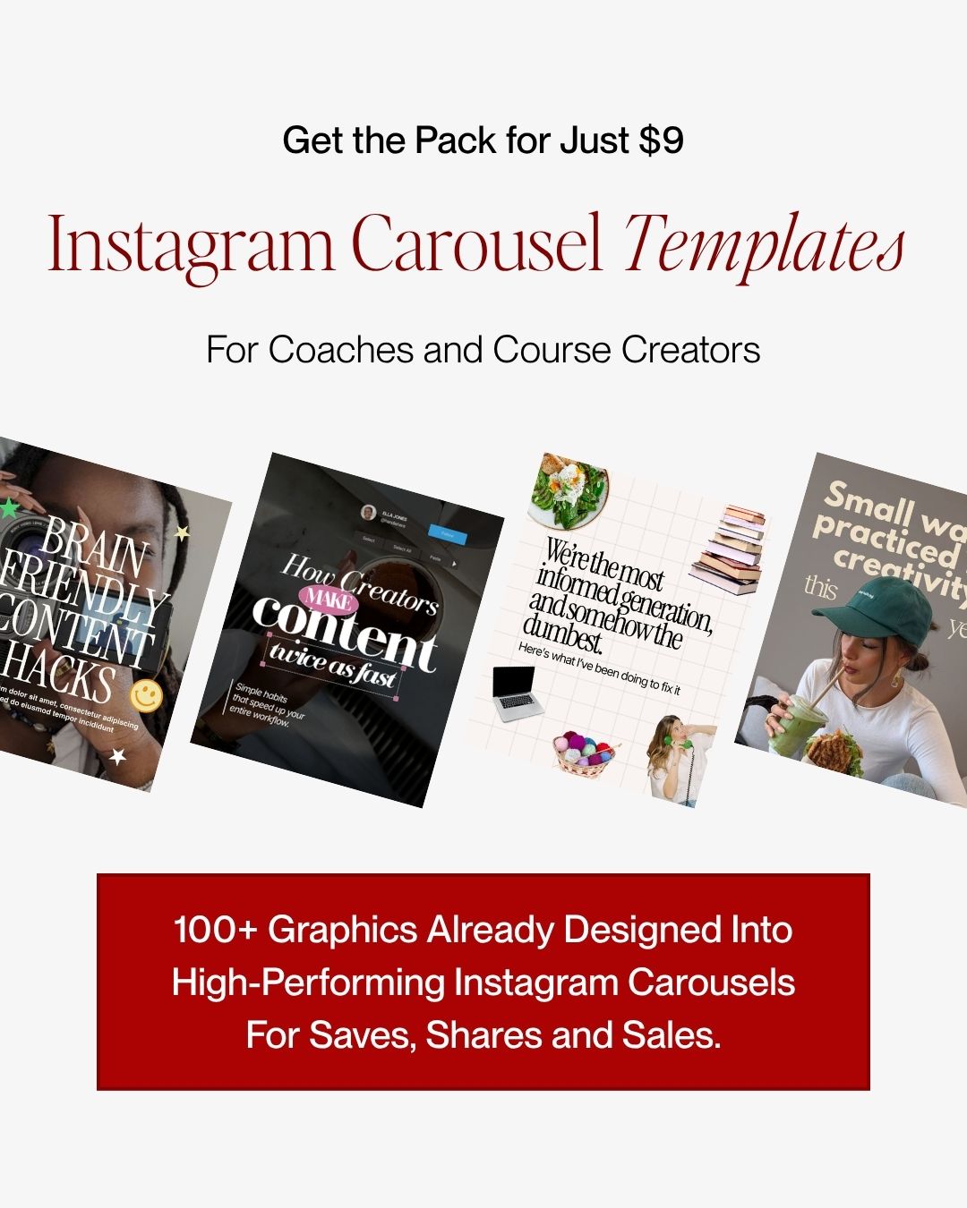 Highflier Powerhouse Facebook ad: Ready-to-use Canva Instagram Carousel Templates