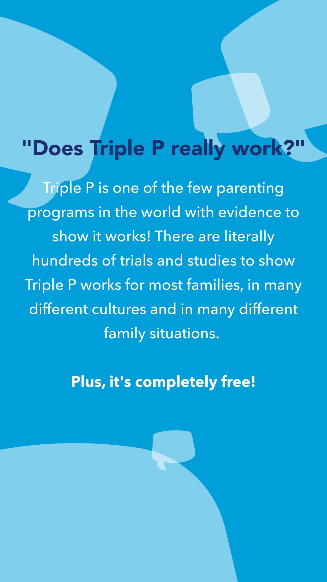 Triple P - Positive Parenting Program Facebook ad