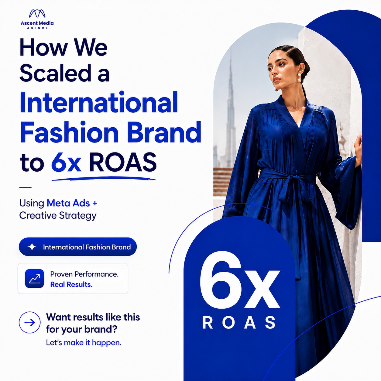 Ascent Media Agency Facebook ad: Fashion brands don’t scale with random ads.