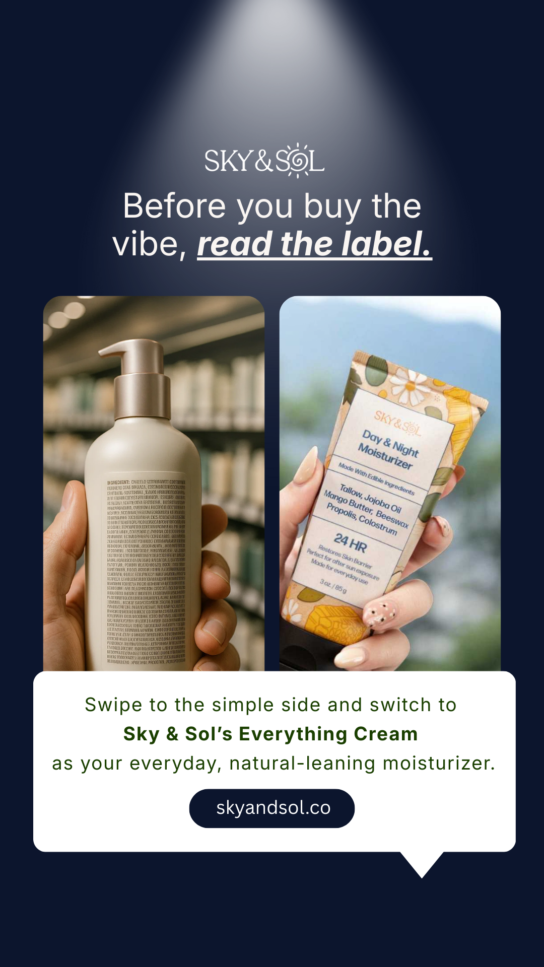 Sky&sol Facebook ad