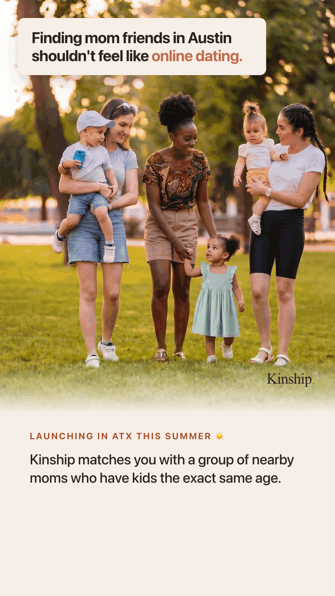 Kinship App Facebook ad from Jun 12, 2026