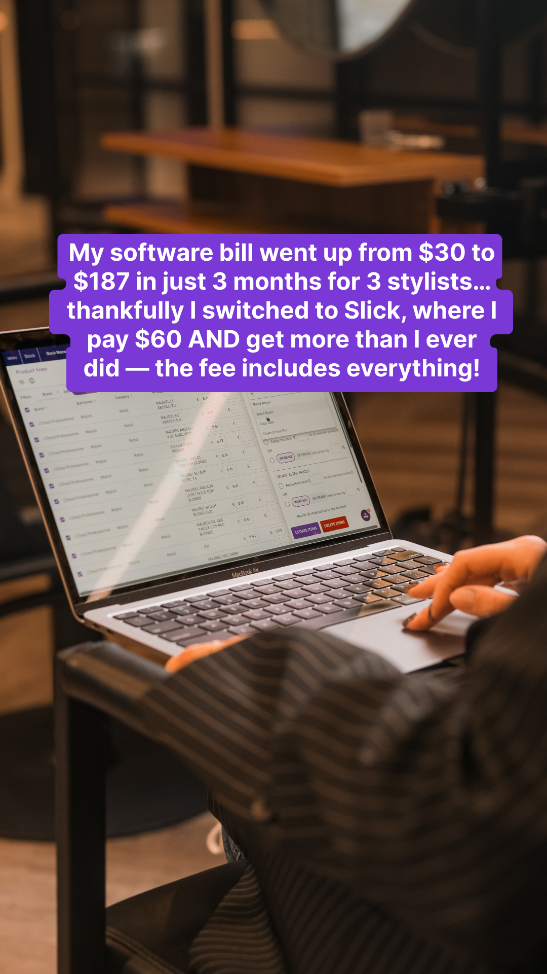 Slick Facebook ad