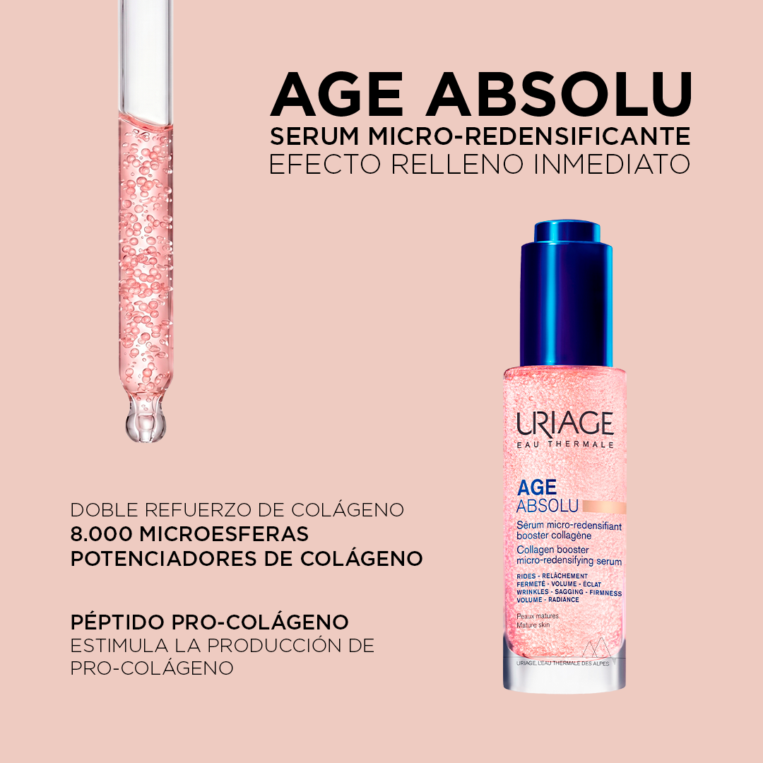 Uriage Facebook ad: Más firmeza menos arruga