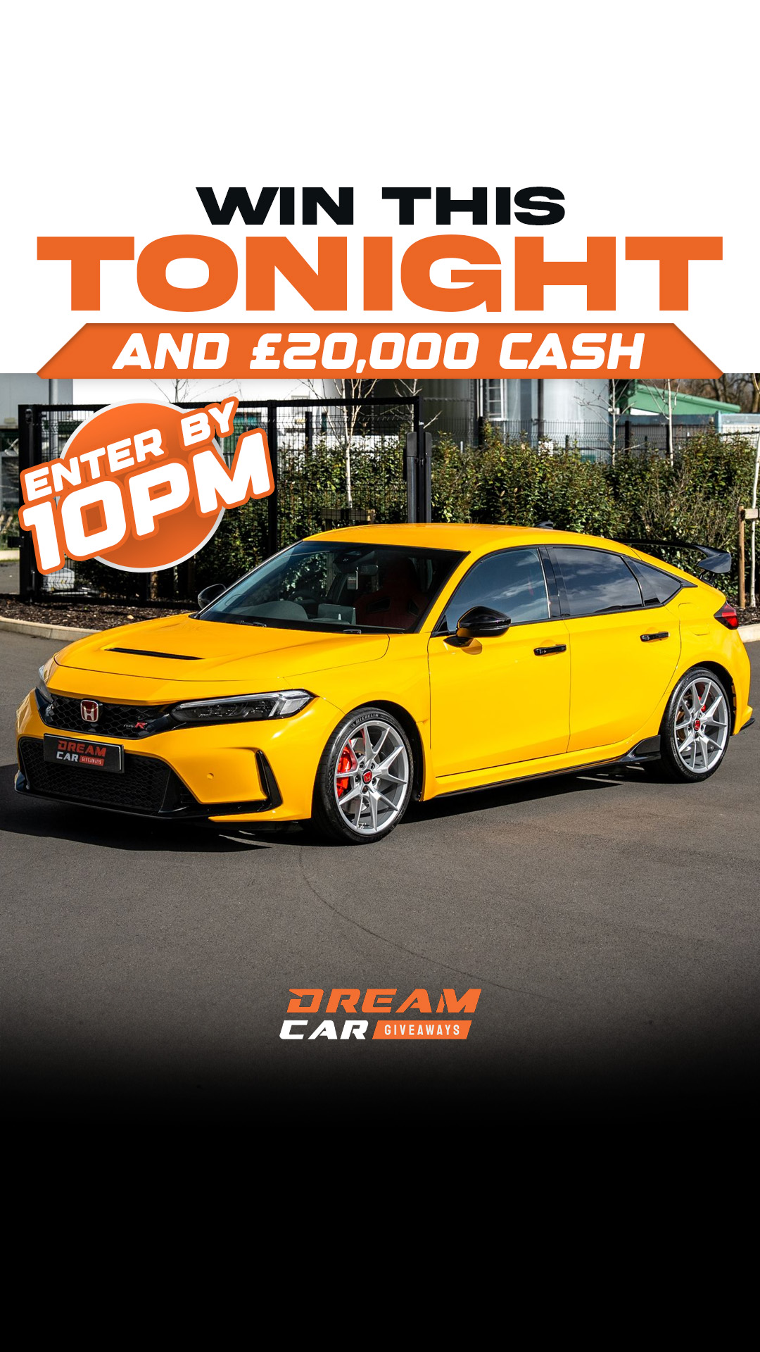 Dream Car Giveaways Facebook ad