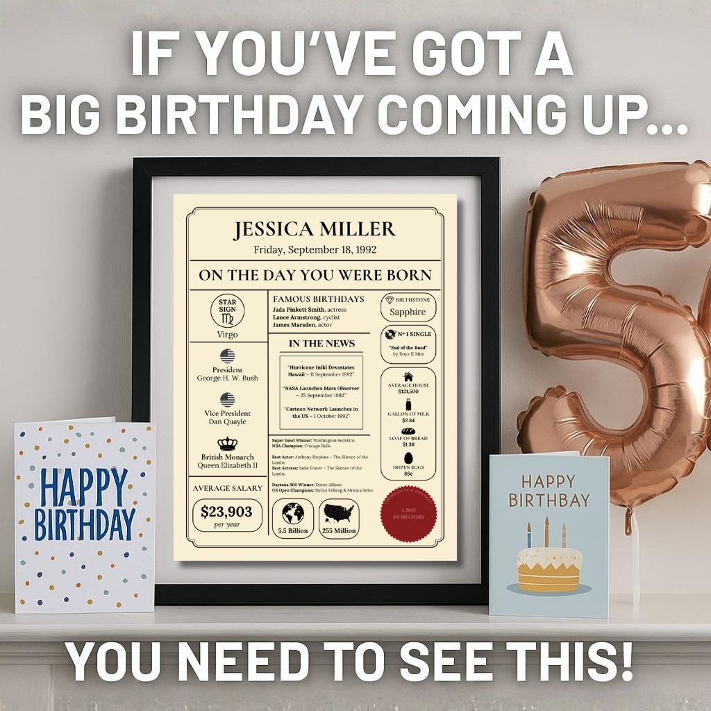 A Day In History USA Facebook ad: The Perfect Gift