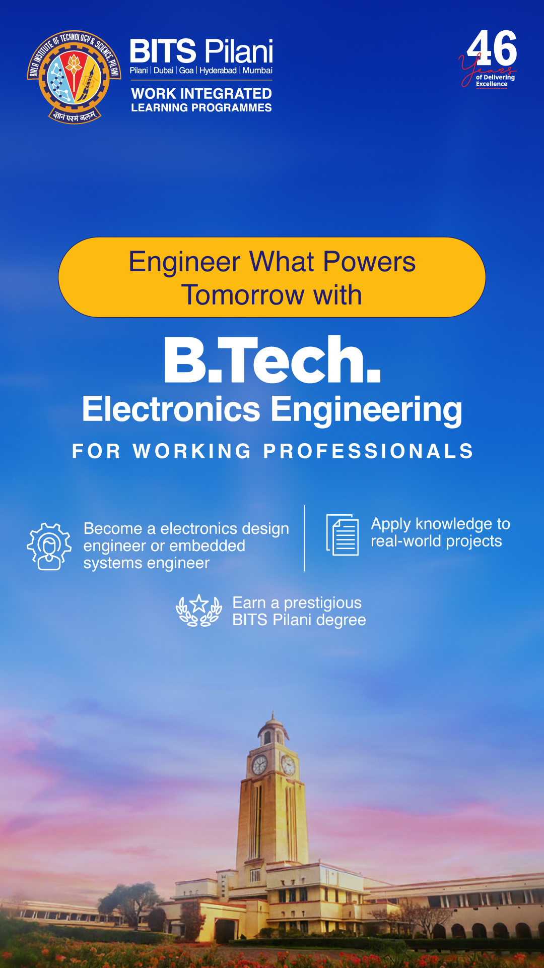 BITS Pilani Work Integrated Learning Programmes Facebook ad