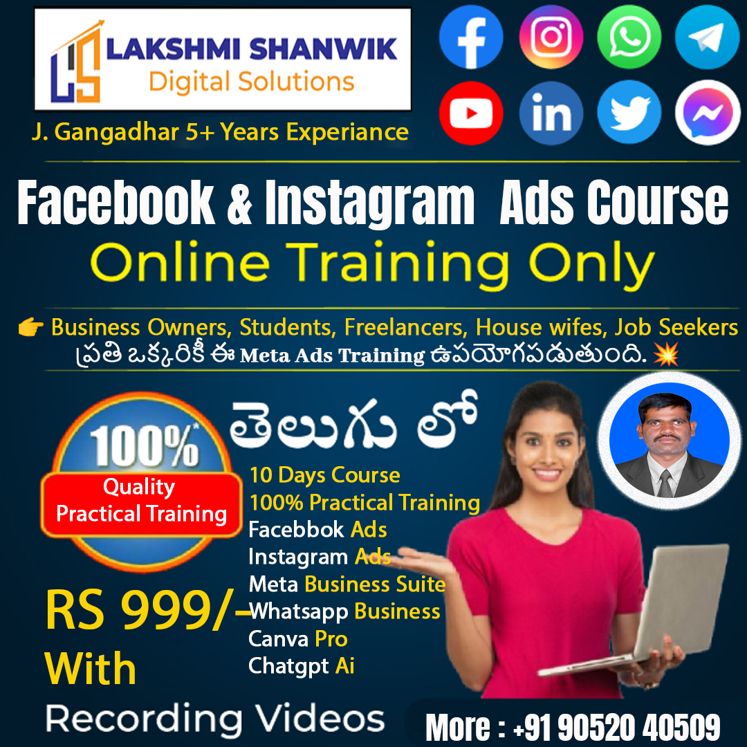 Digital Spark by Lakshmi Shanwik Facebook ad: 10 Days Meta Ads Training, Grow Your Online Business &…