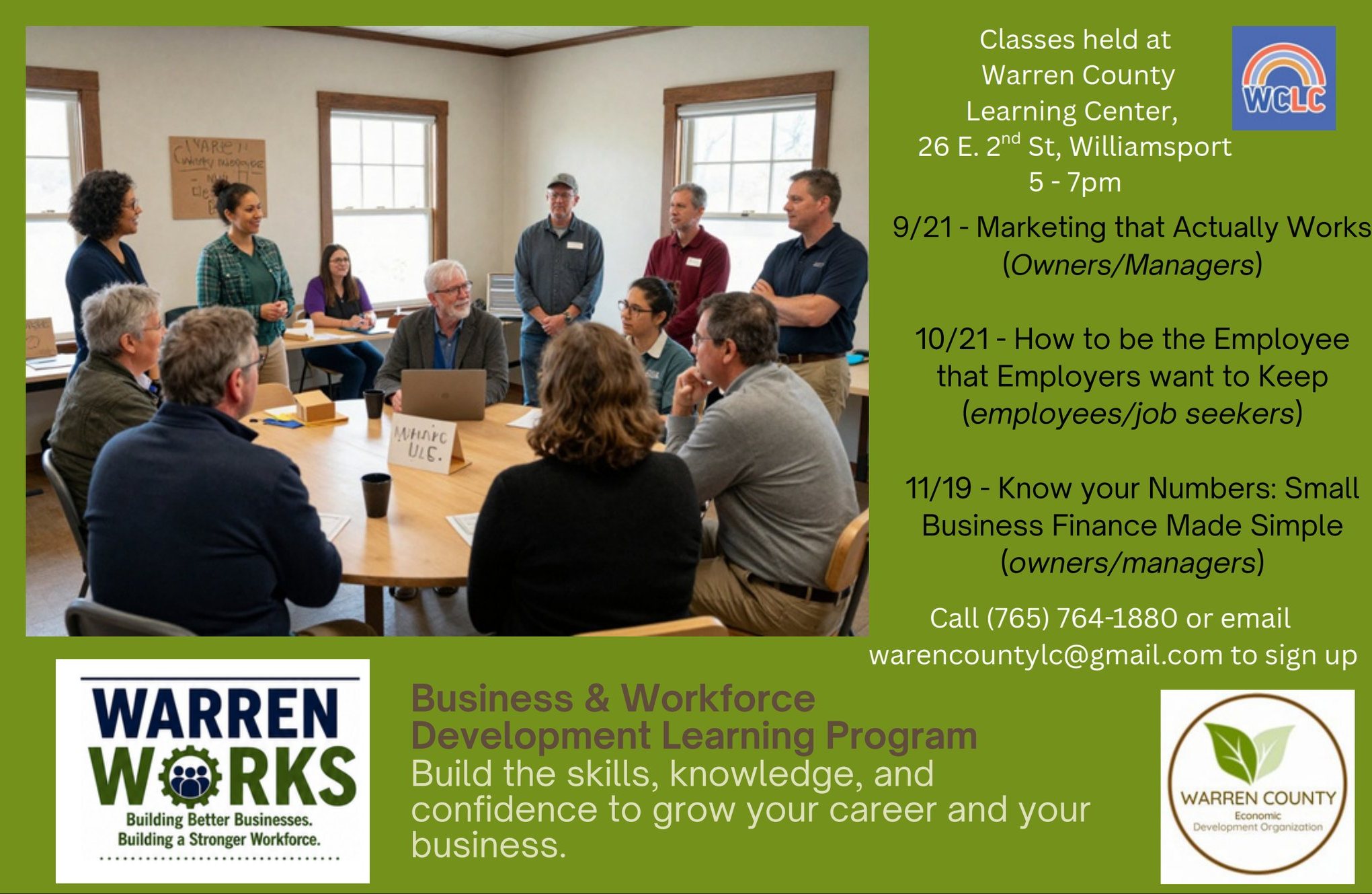 Warren County Learning Center Facebook ad