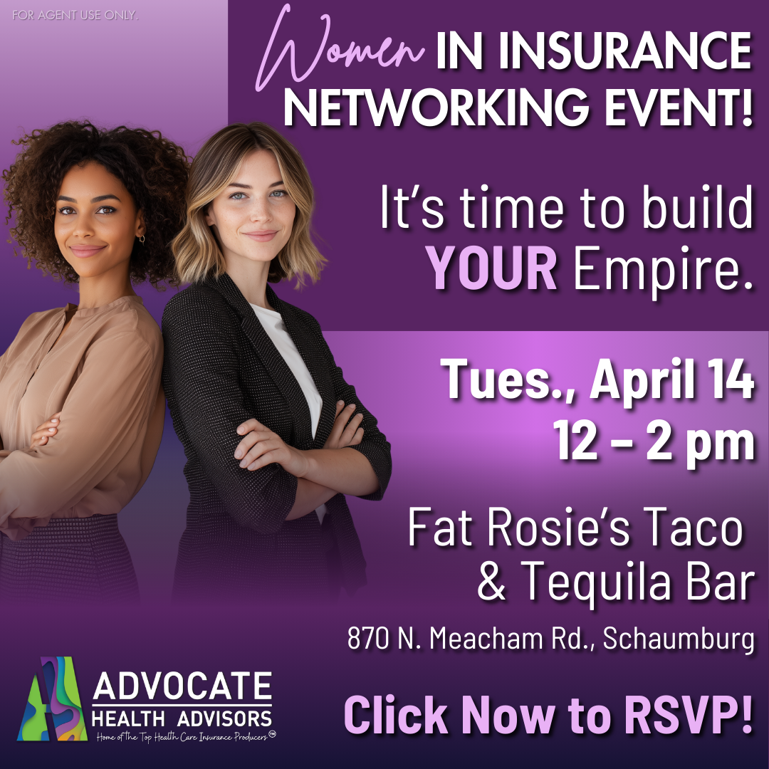 Advocate Health Advisors Facebook ad: Join us for a special Women In Insurance Networking Lunch…