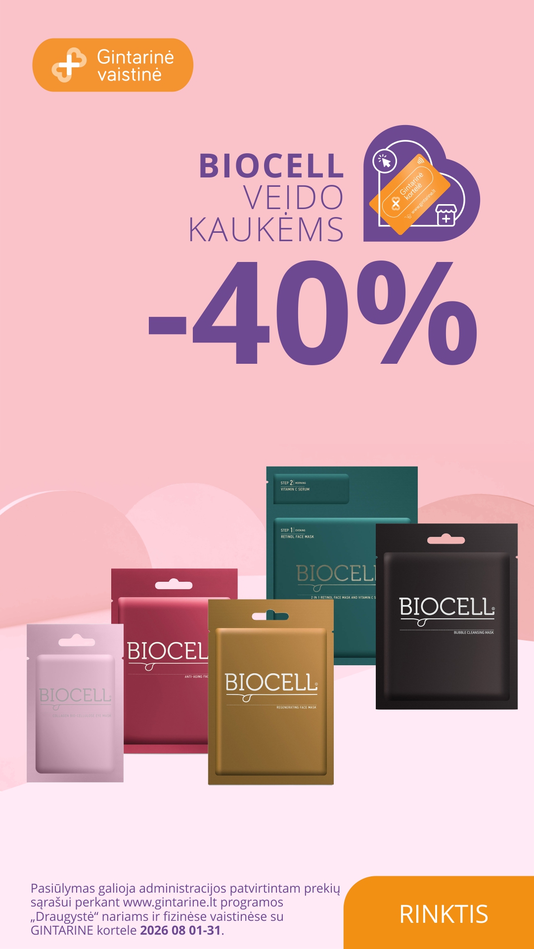 Gintarinė Vaistinė Facebook ad