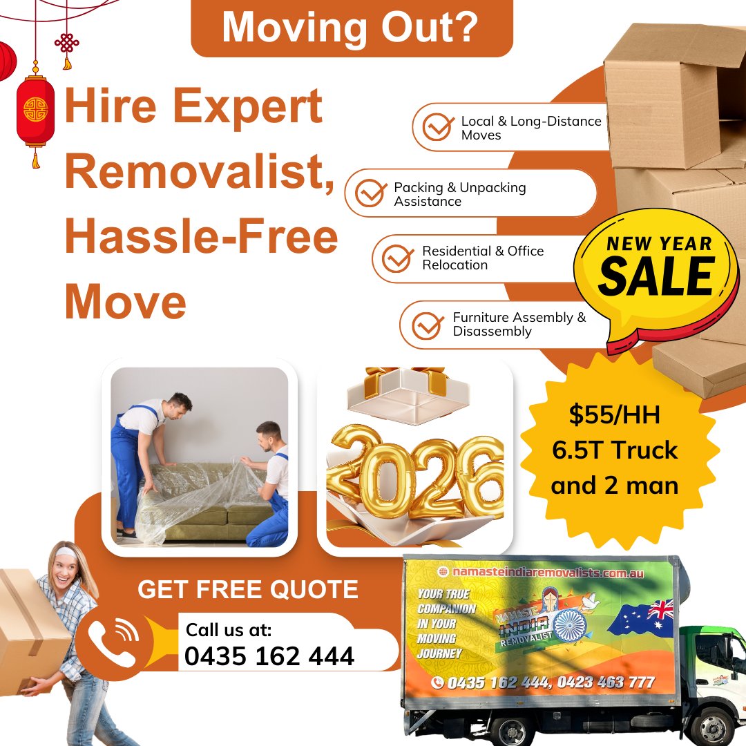 Namaste India Removalists  Facebook ad
