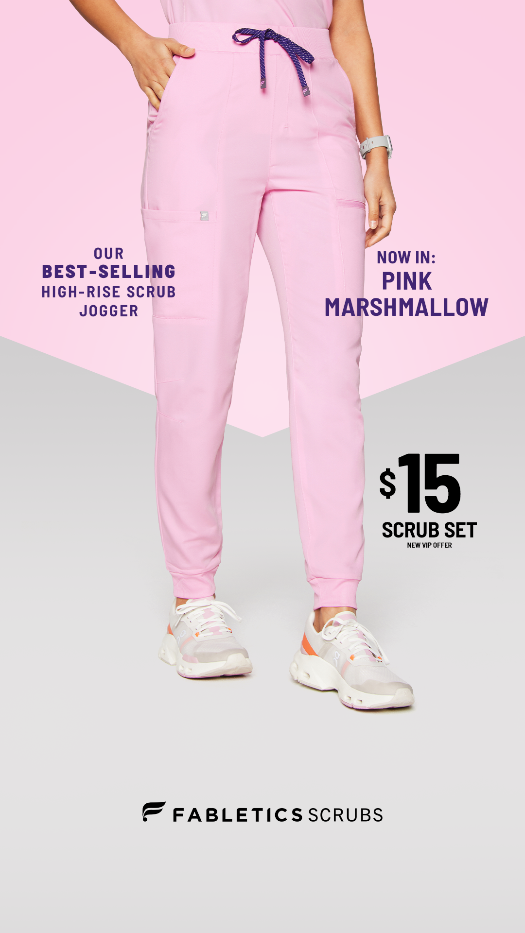 Fabletics Scrubs Facebook ad