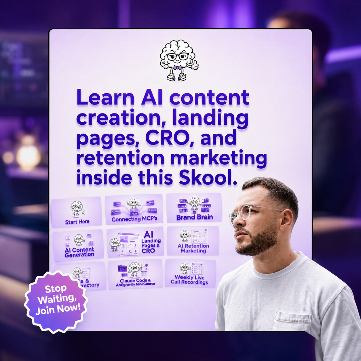 Skool Facebook ad
