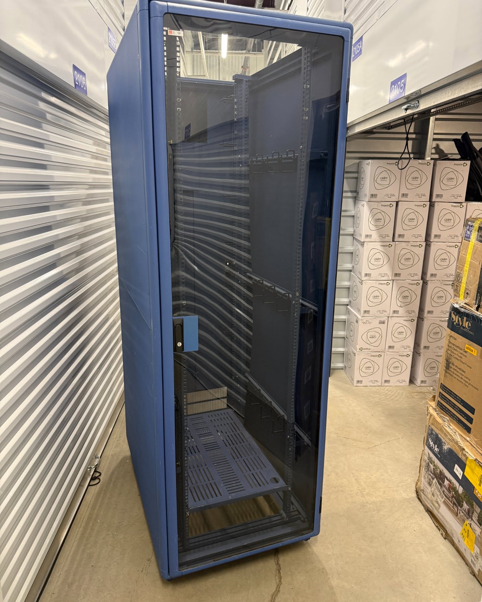Anthony Rossi Facebook ad: WorldStor 42U Enclosed Server Rack Cabinet 84x29x45 Glass…