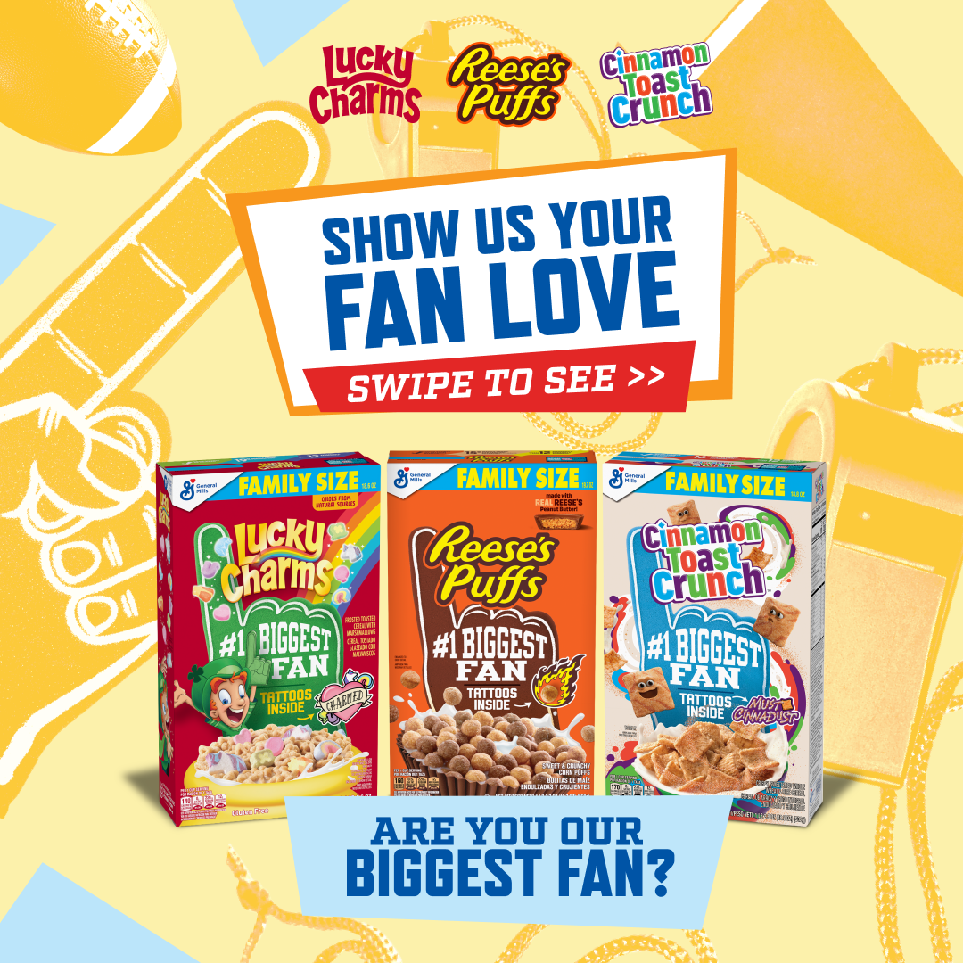 Cereal Society Facebook ad: When game day hits, how do you fuel…