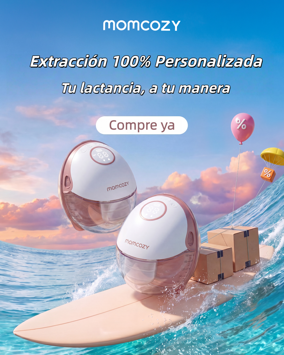 Momcozyes Facebook ad: El sacaleches Momcozy M6