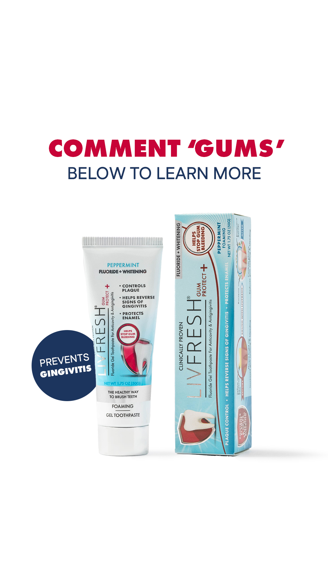 LIVFRESH Facebook ad: Buy 2 Tubes & Get 1 FREE