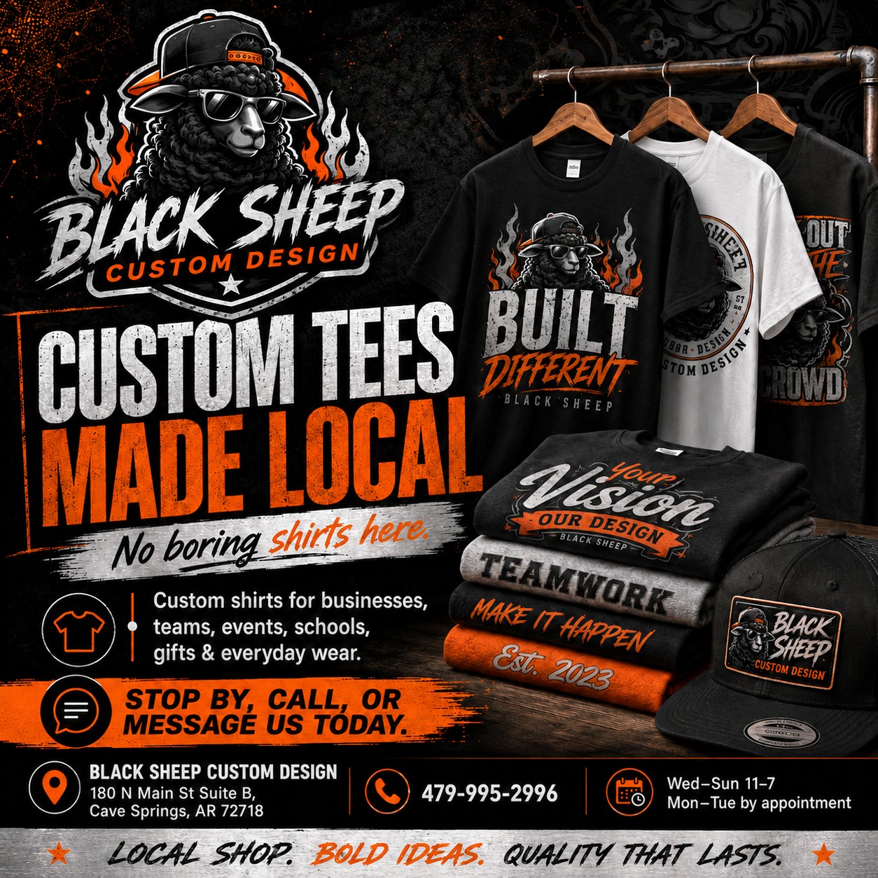 Black Sheep Custom Design Facebook ad