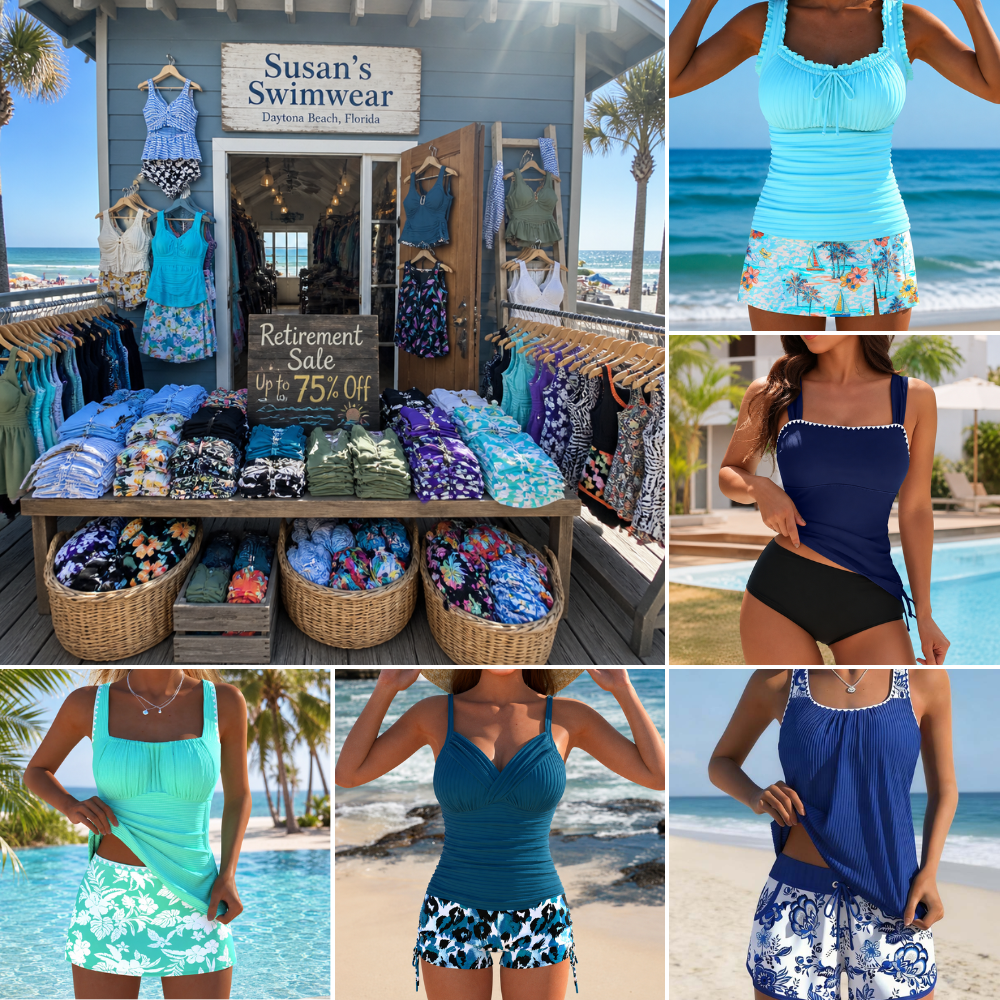 Susan Simmons Facebook ad: Susan's Swimwear Is Closing After 11 Years