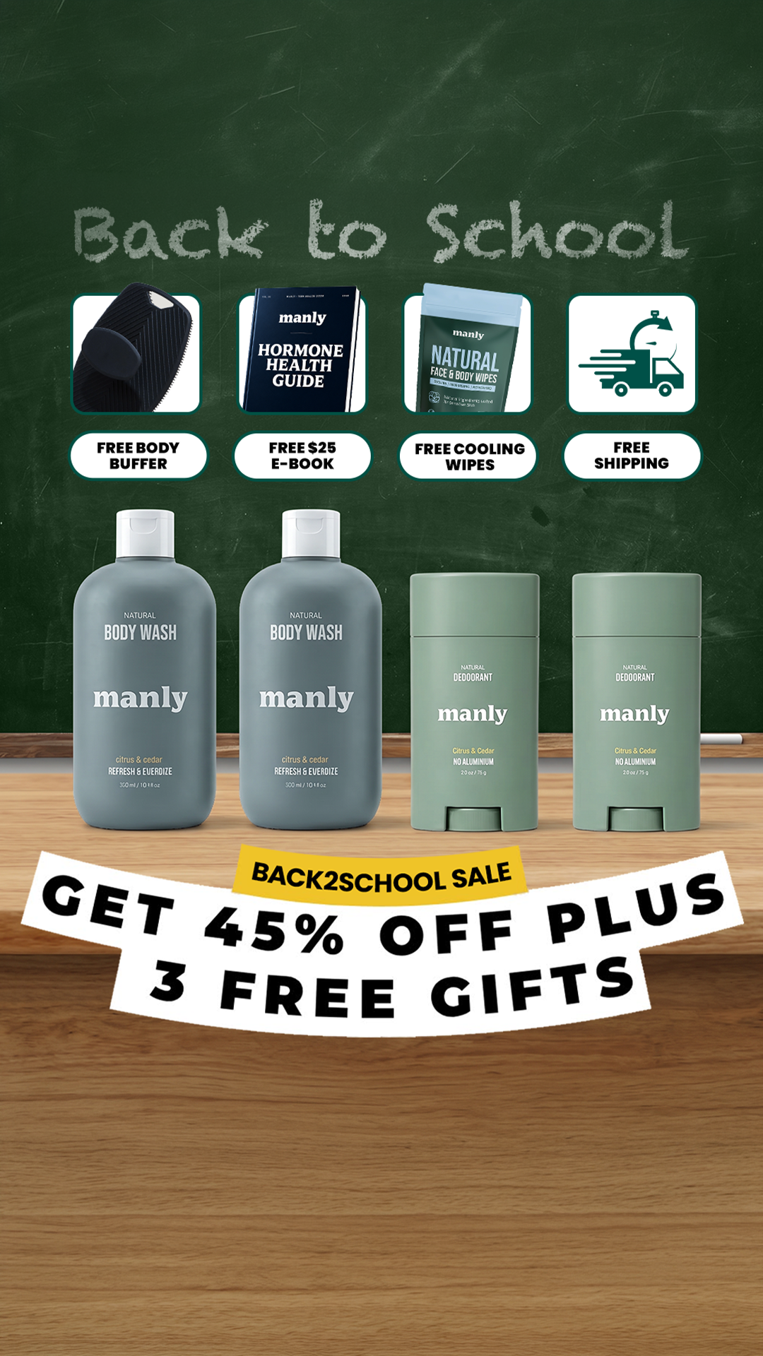 Use Manly Facebook ad