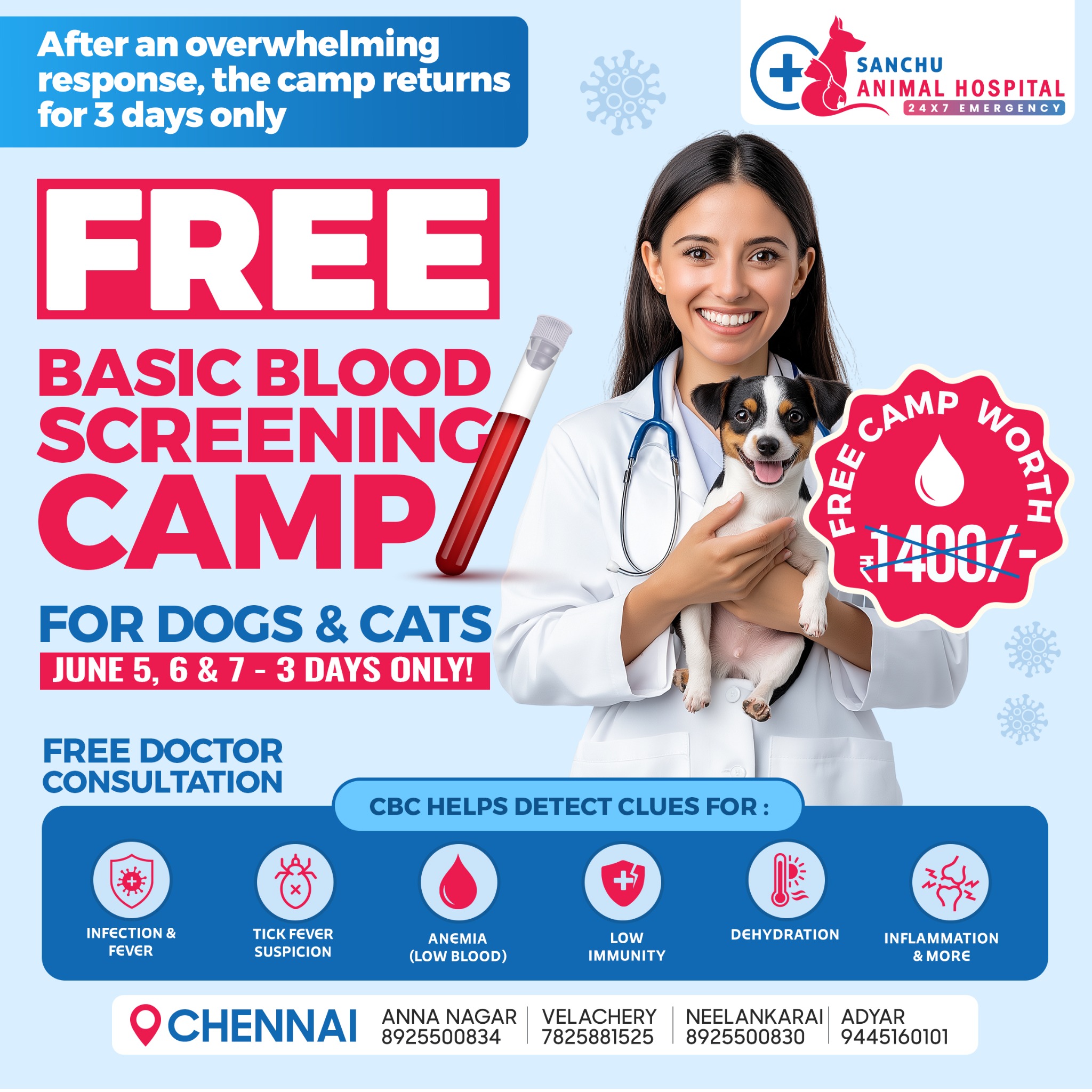 Sanchu Animal Hospital Facebook ad
