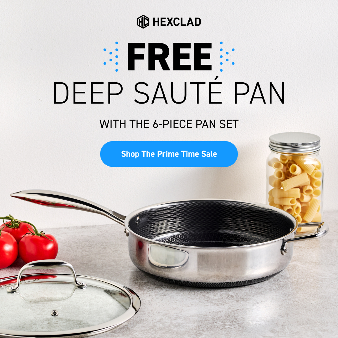 HexClad Facebook ad: 25% OFF + FREE GIFT