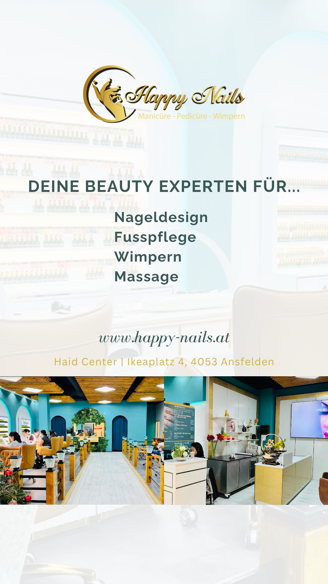Happy Nails - Haid Center Nail shop - Wimpern Facebook ad