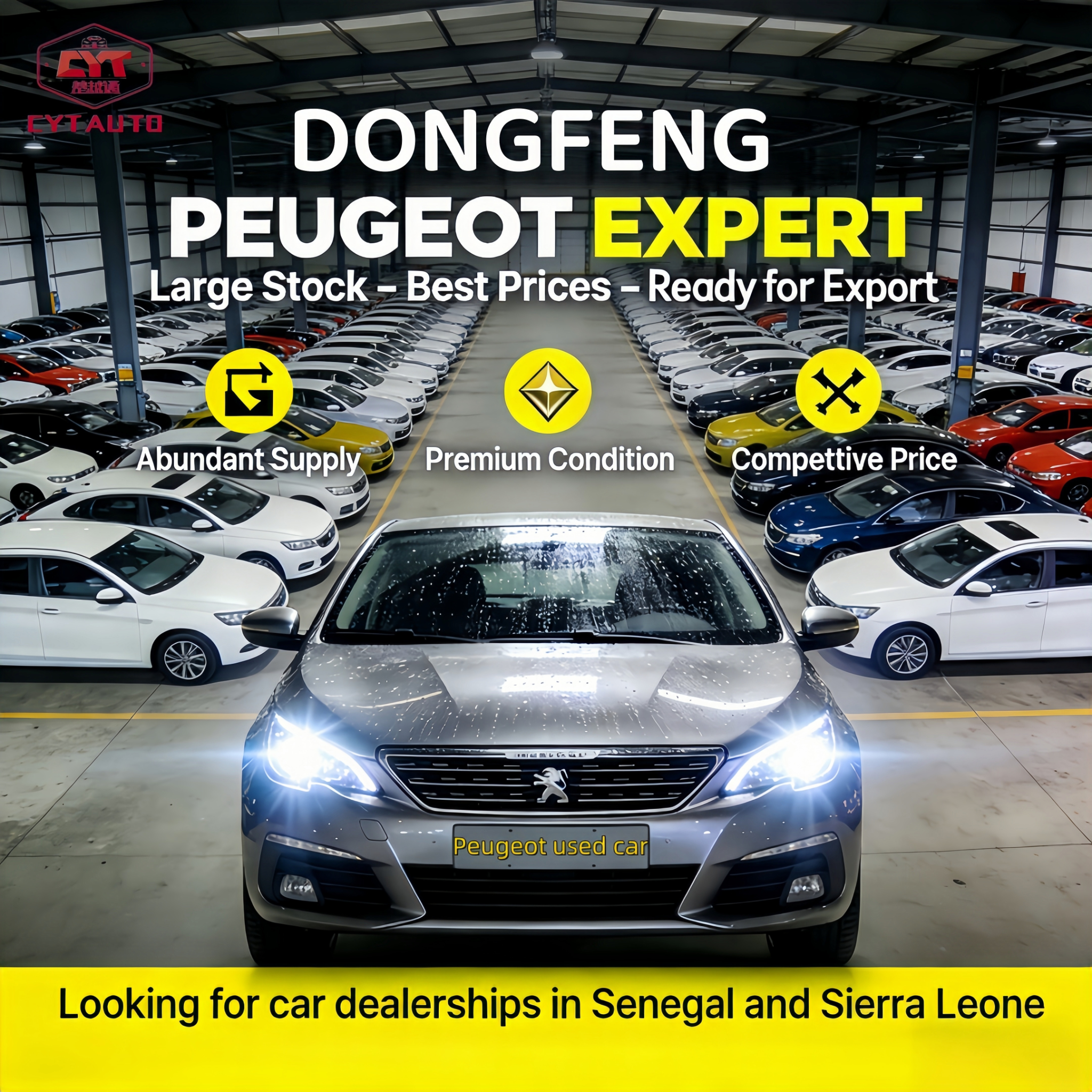 cyt used cars Facebook ad: Cordially invite car dealers from Senegal and Sierra…