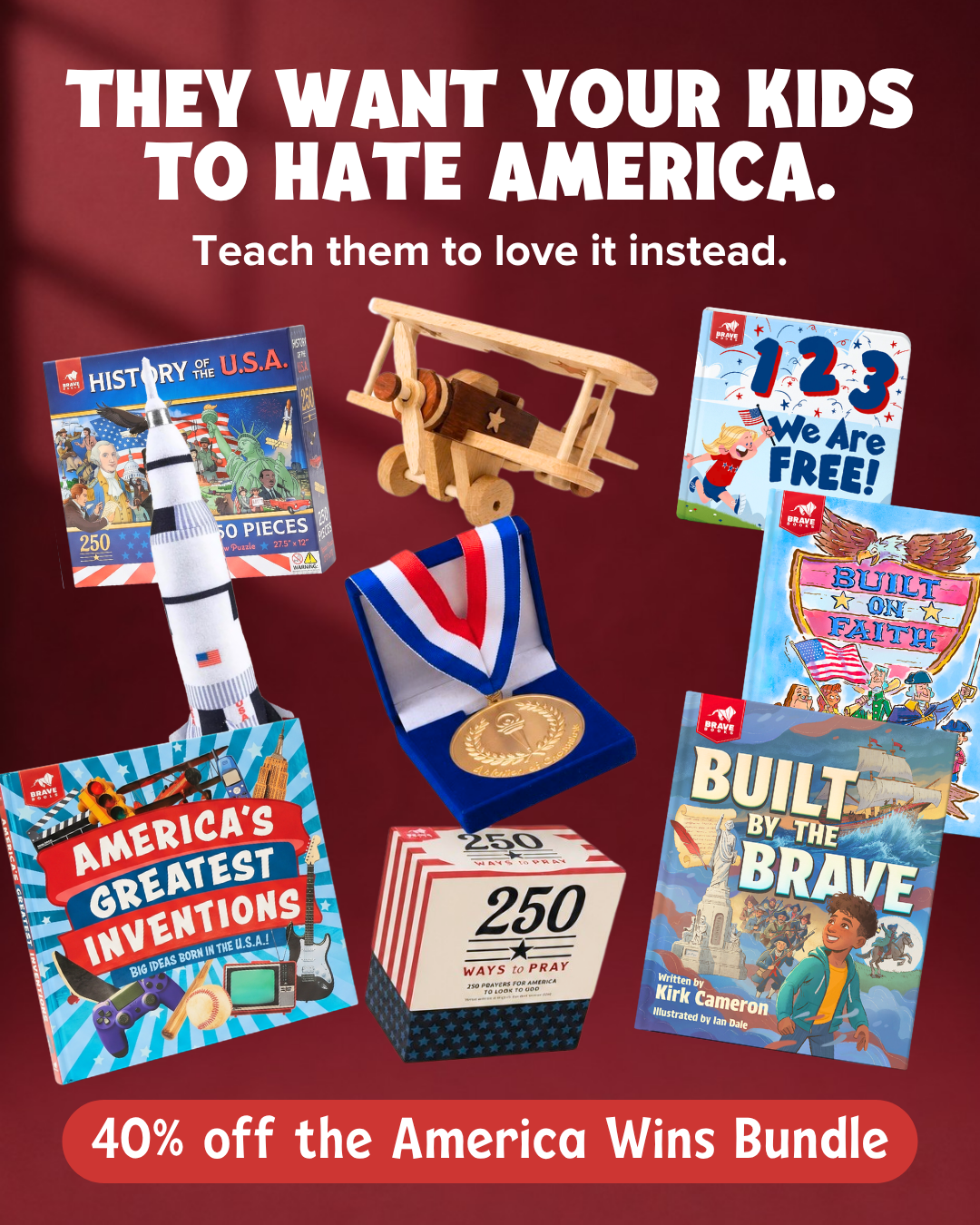 BRAVE Books Facebook ad