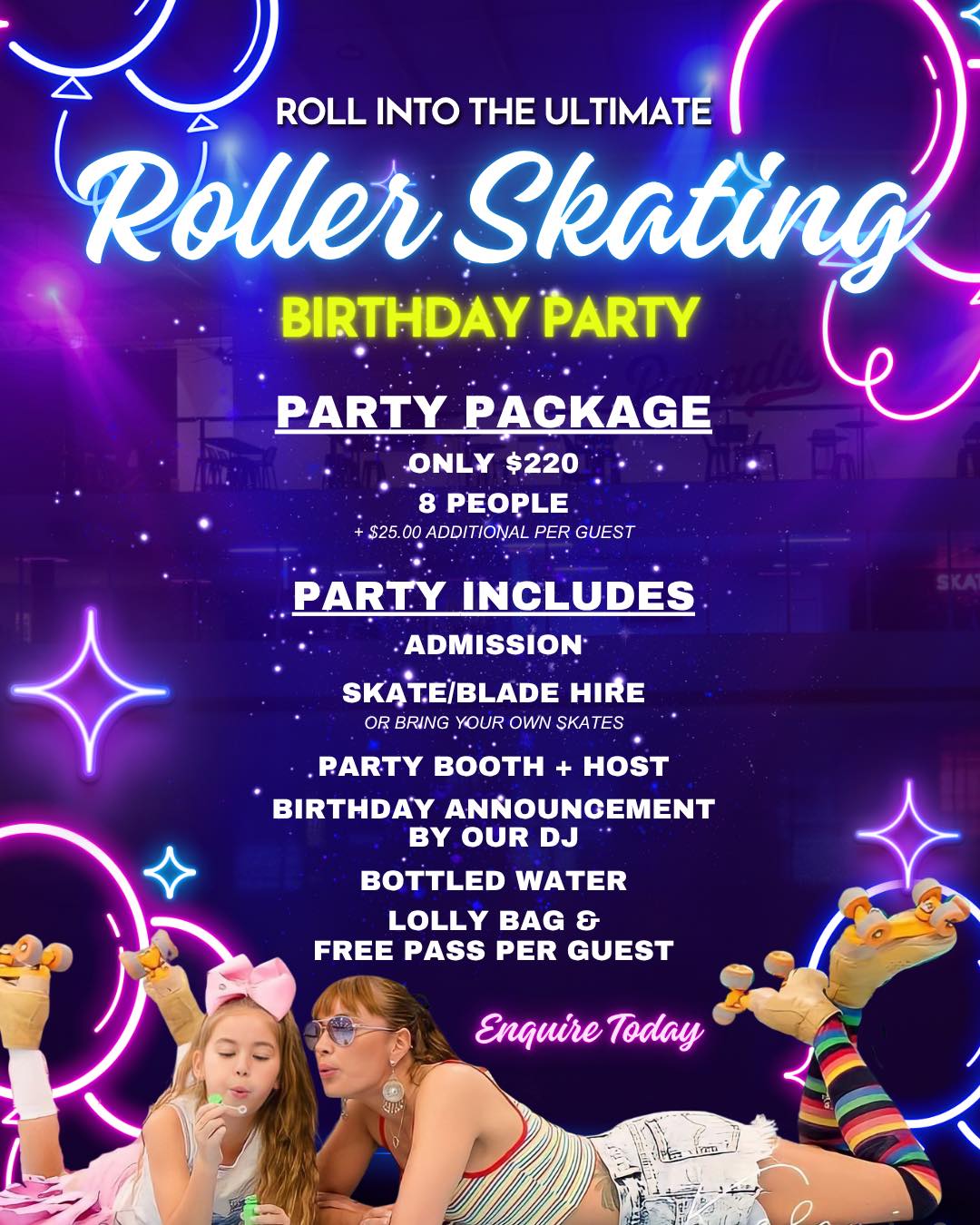 Skate Paradise Roller Skating Rink Facebook ad: Skate Paradise