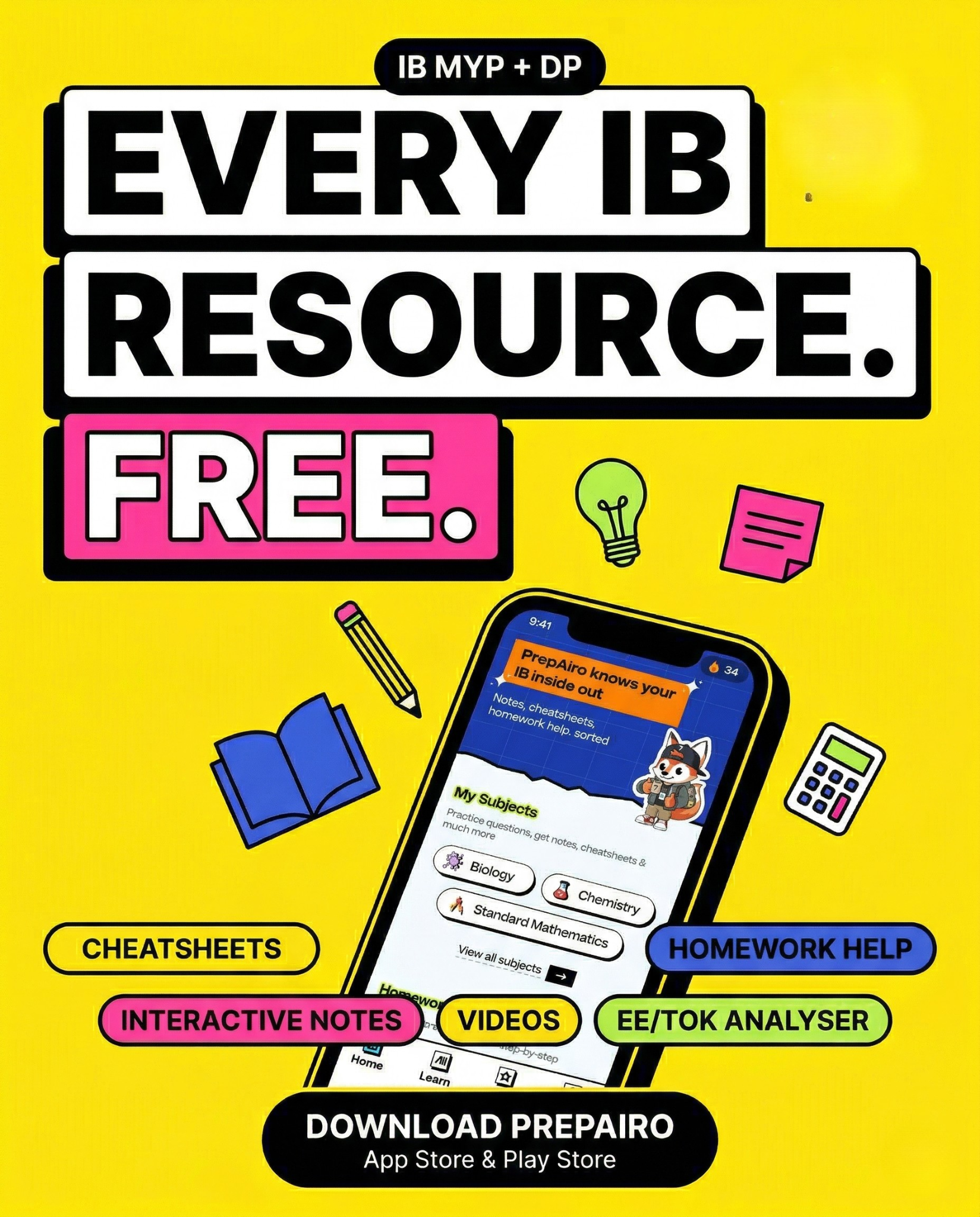 PrepAiro IB Facebook ad: This is what studying IB looks like in…