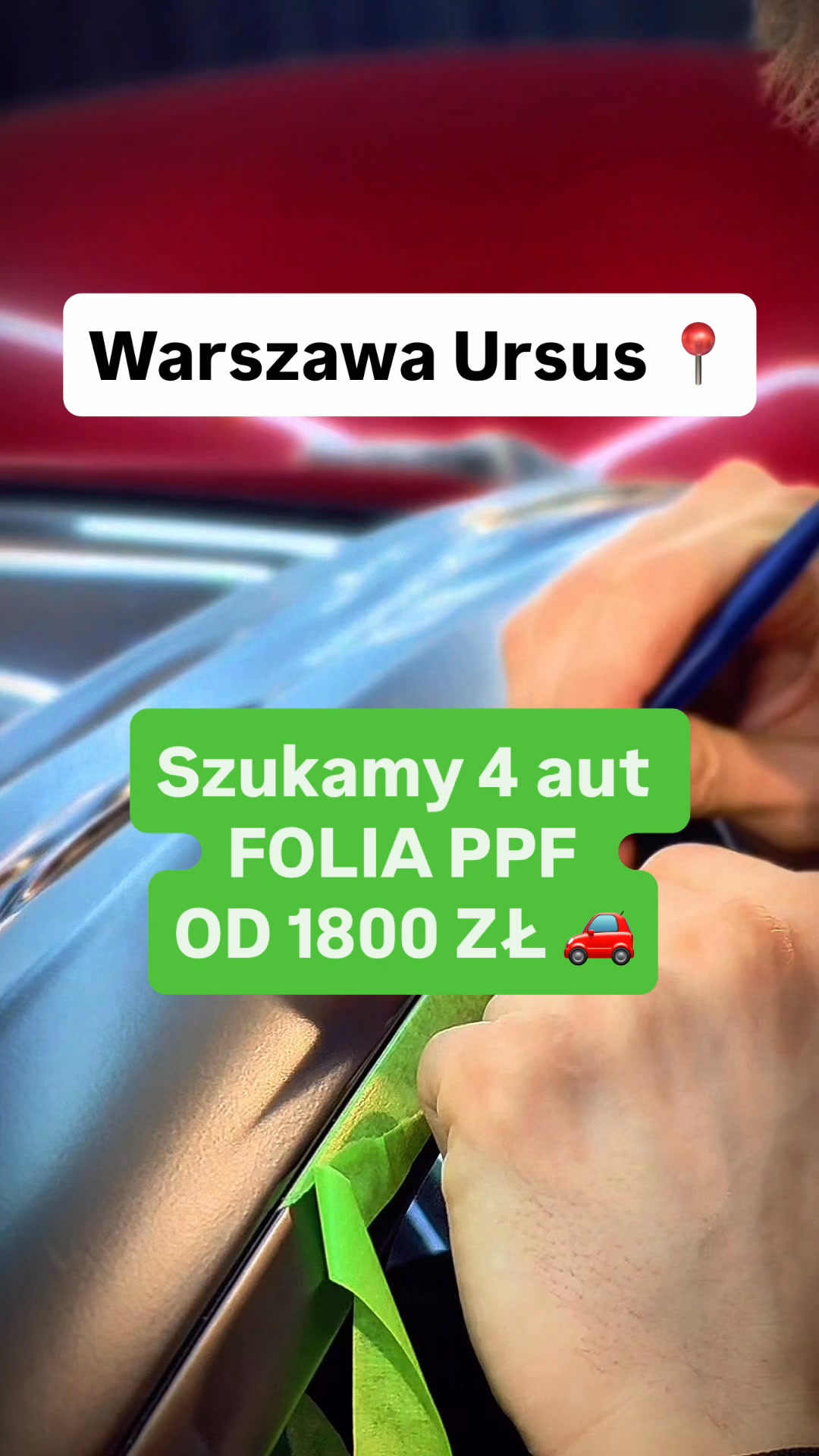 Be4car Detailing Ursus Facebook ad: Koniec z odpryskami, rysami i wżerami.