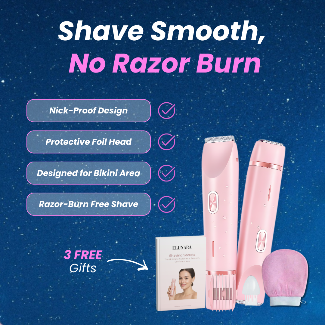 ElunaraStore Facebook ad: Say Goodbye to Razor Burn for Good