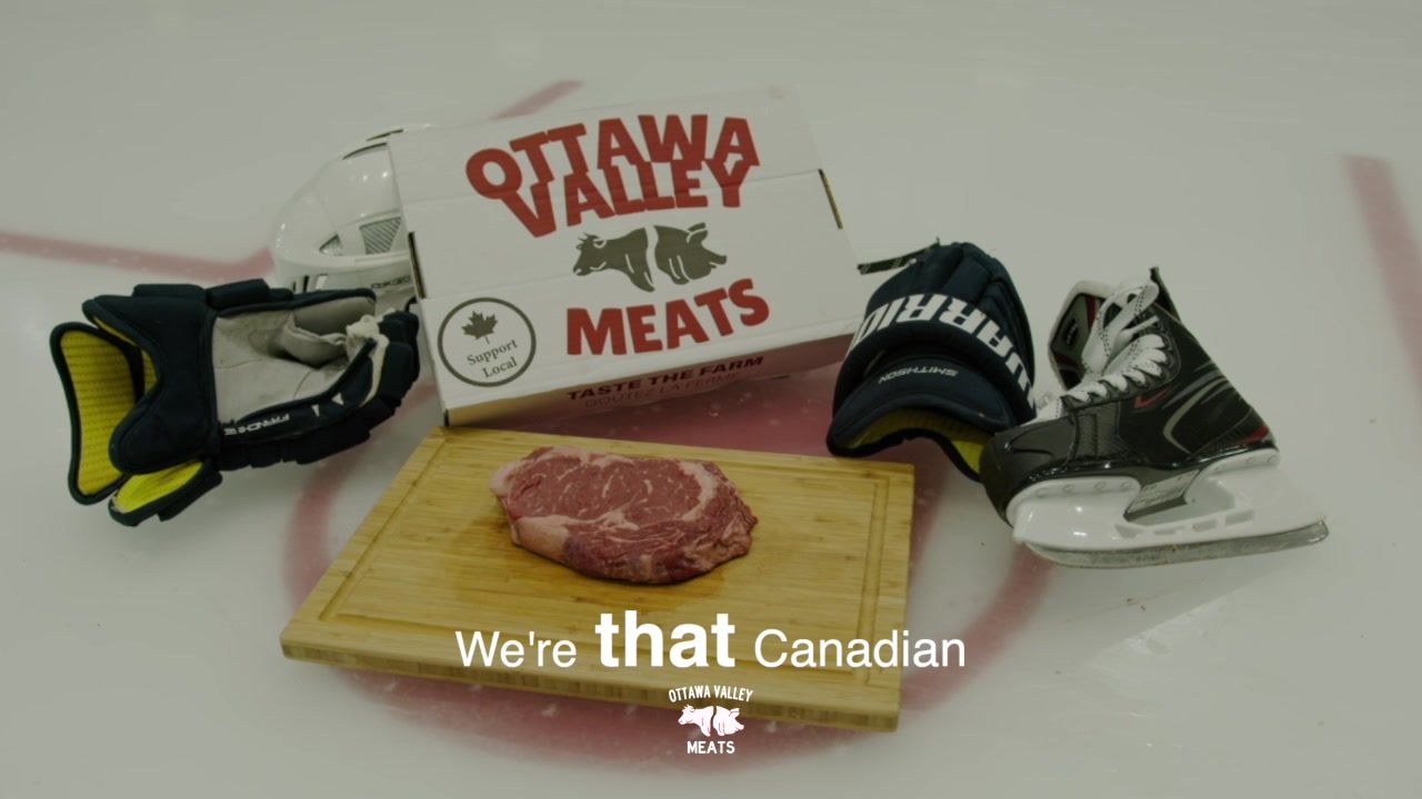 Ottawa Valley Meats Facebook ad: Always organic. Always Canadian.