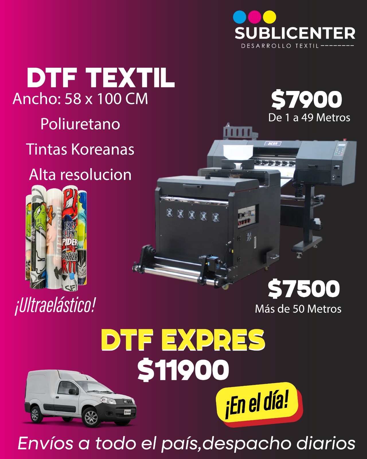 Sublicenter Facebook ad: IMPRIMI DTF CON NOSOTROS!
