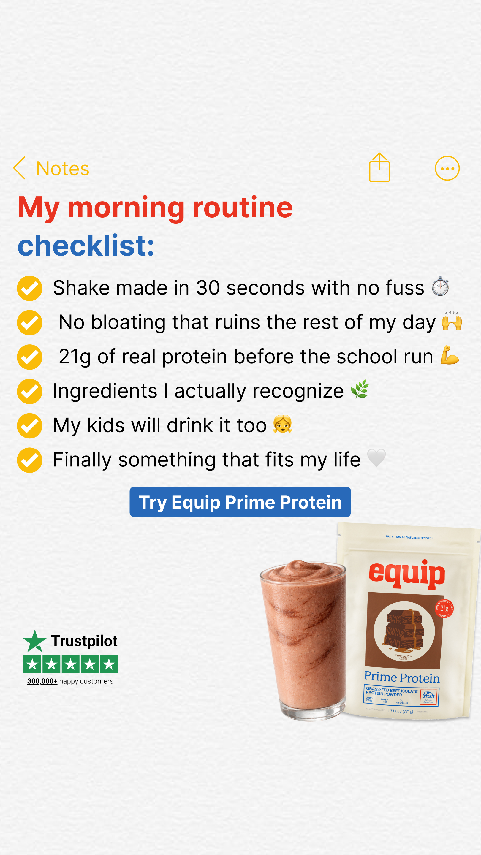 Equip Facebook ad
