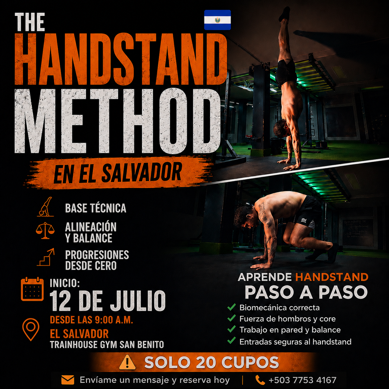 Guellerale calisthenic Facebook ad: RESERVA TU CUPO HOY