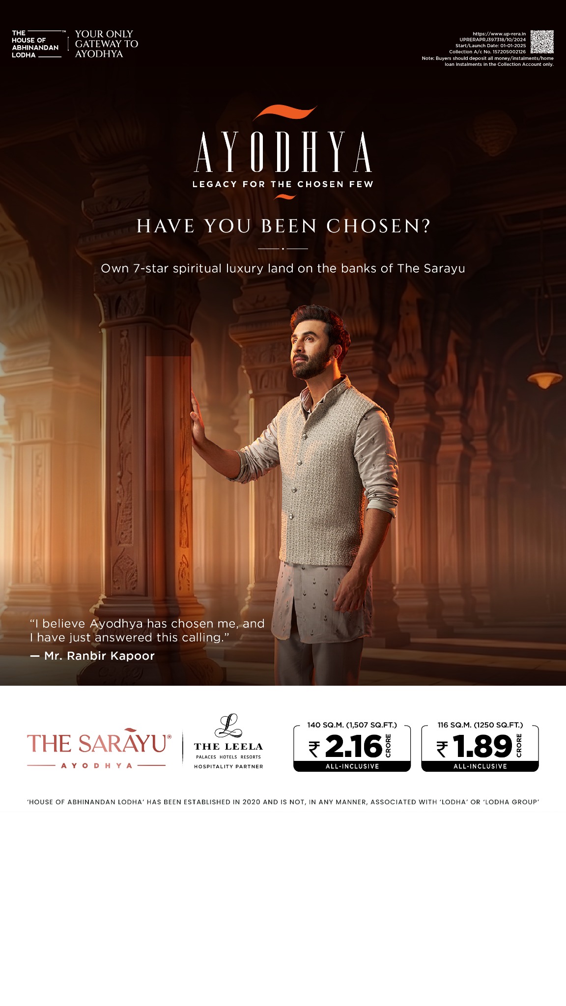 The House of Abhinandan Lodha Facebook ad