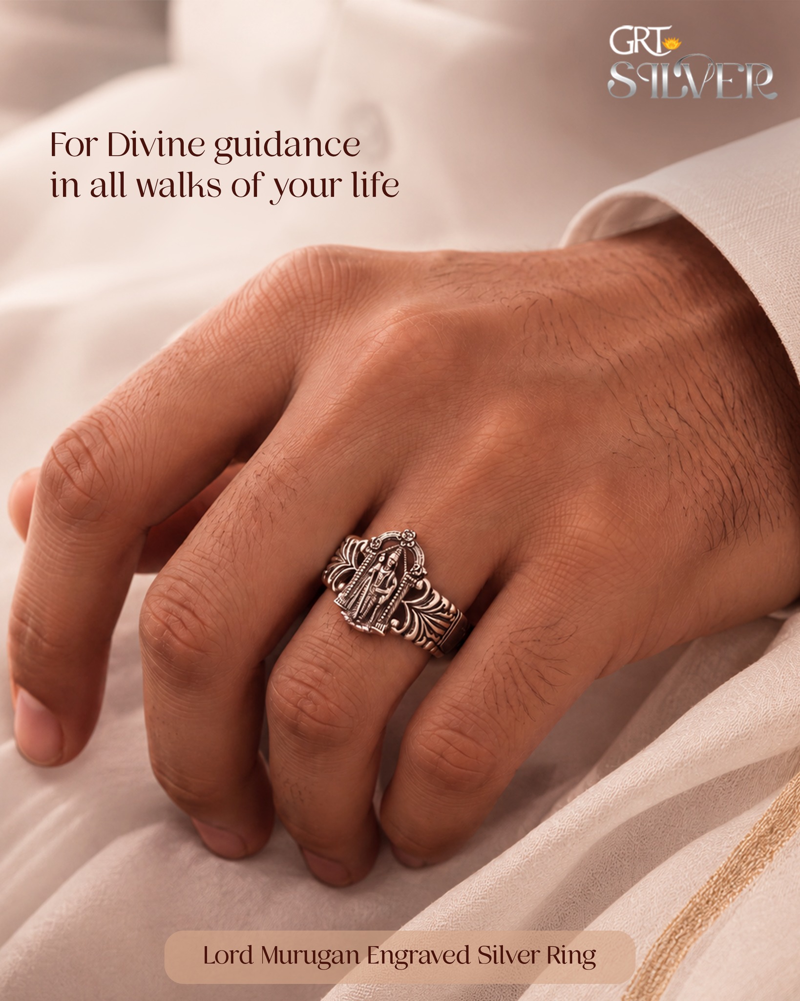 GRT Silver Jewellery Facebook ad: Invite divine guidance into all walks of your…