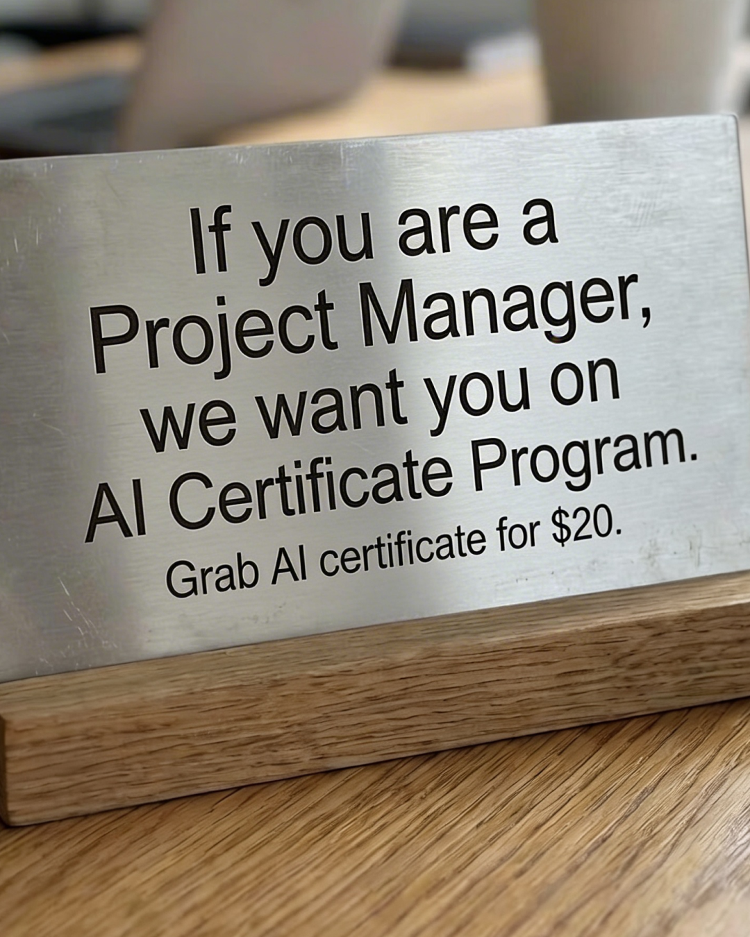 Practical AI Facebook ad