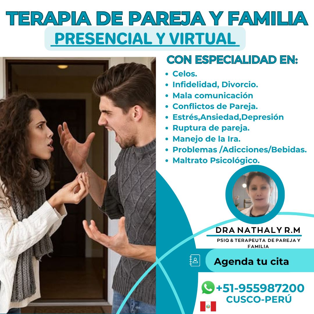Nathaly Ricalde Psicóloga coach Internacional con PNL Facebook ad: ¿Tu relación atraviesa conflictos, discusiones constantes…