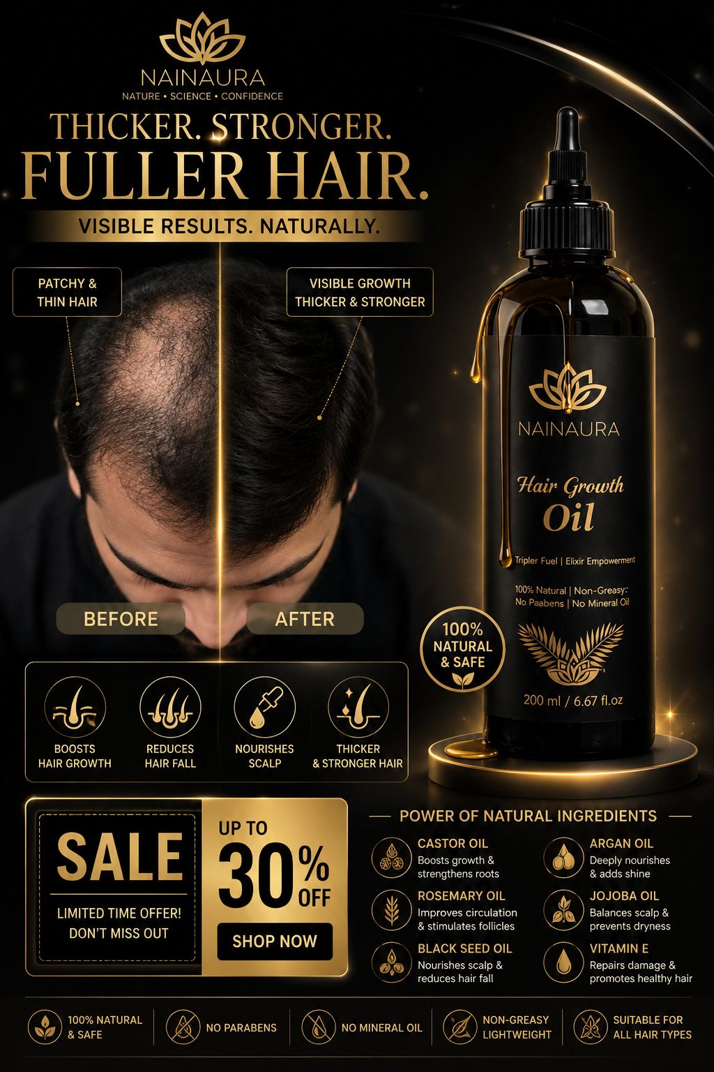 NainAura Facebook ad: Get UP TO 30% OFF today!