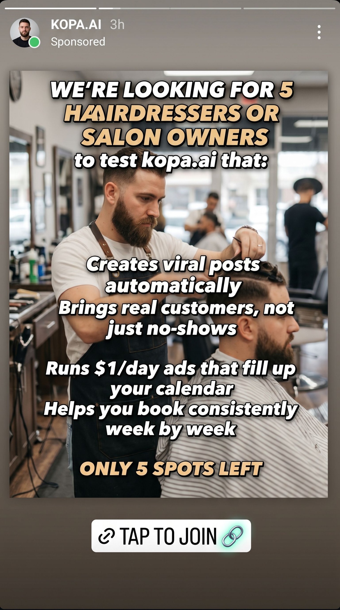 Michael Smith Facebook ad