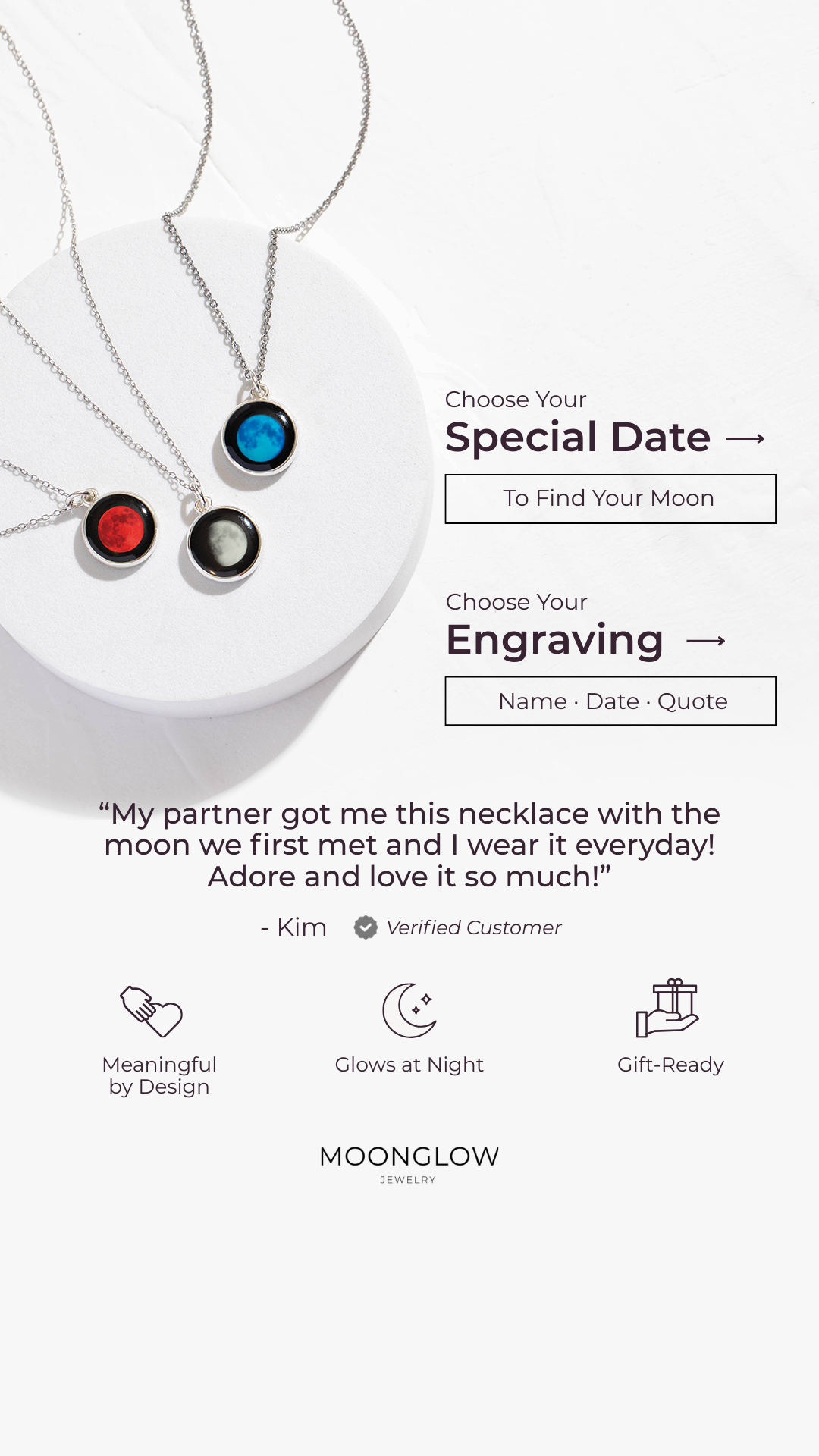 Moonglow Jewelry Facebook ad