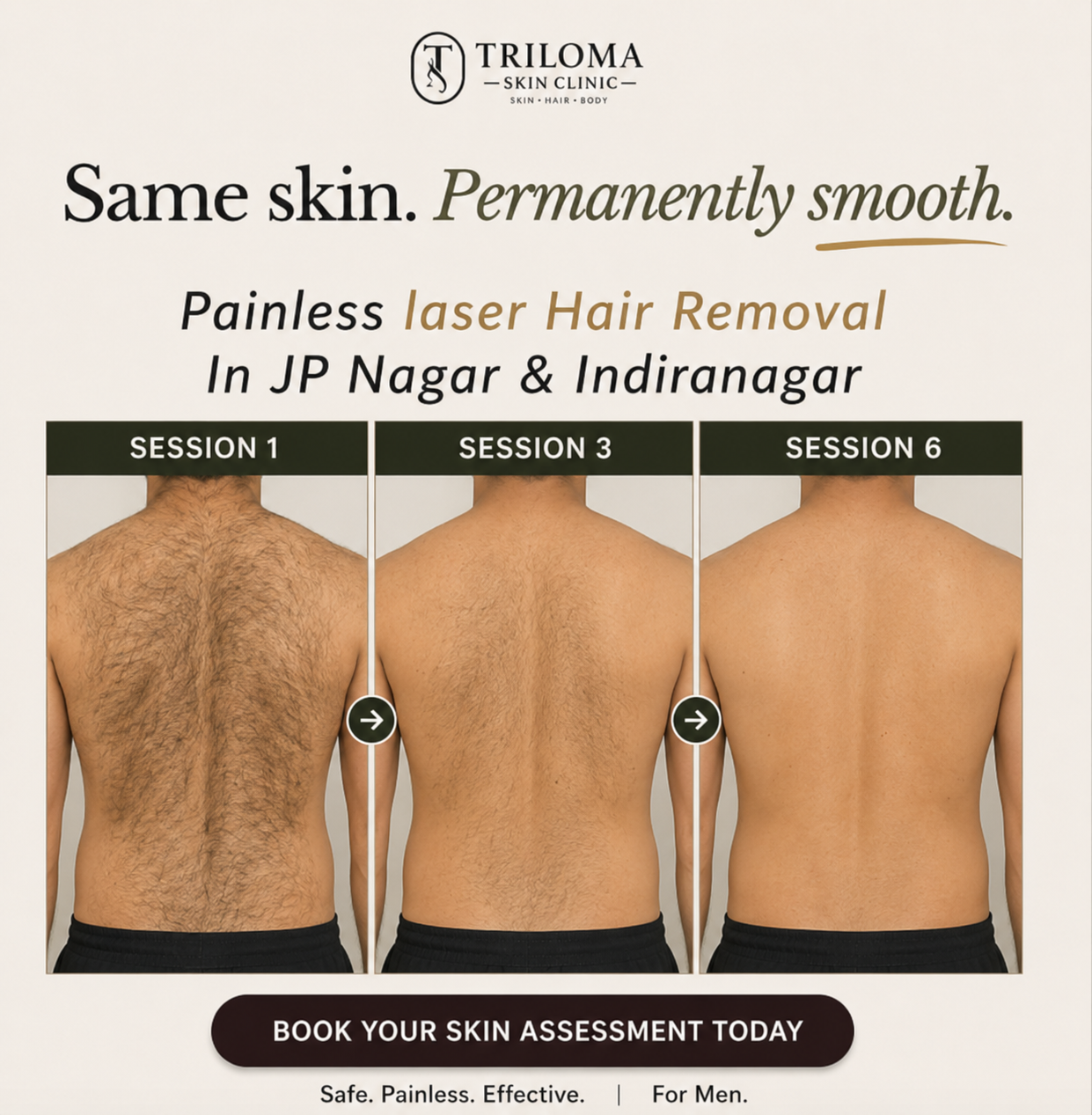Triloma Skin Clinic Facebook ad