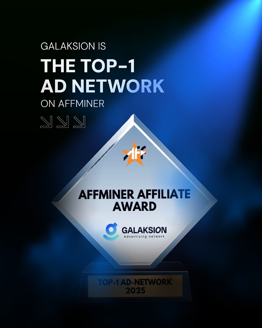 Galaksion Facebook ad: Only the legends of affiliate marketing can see…