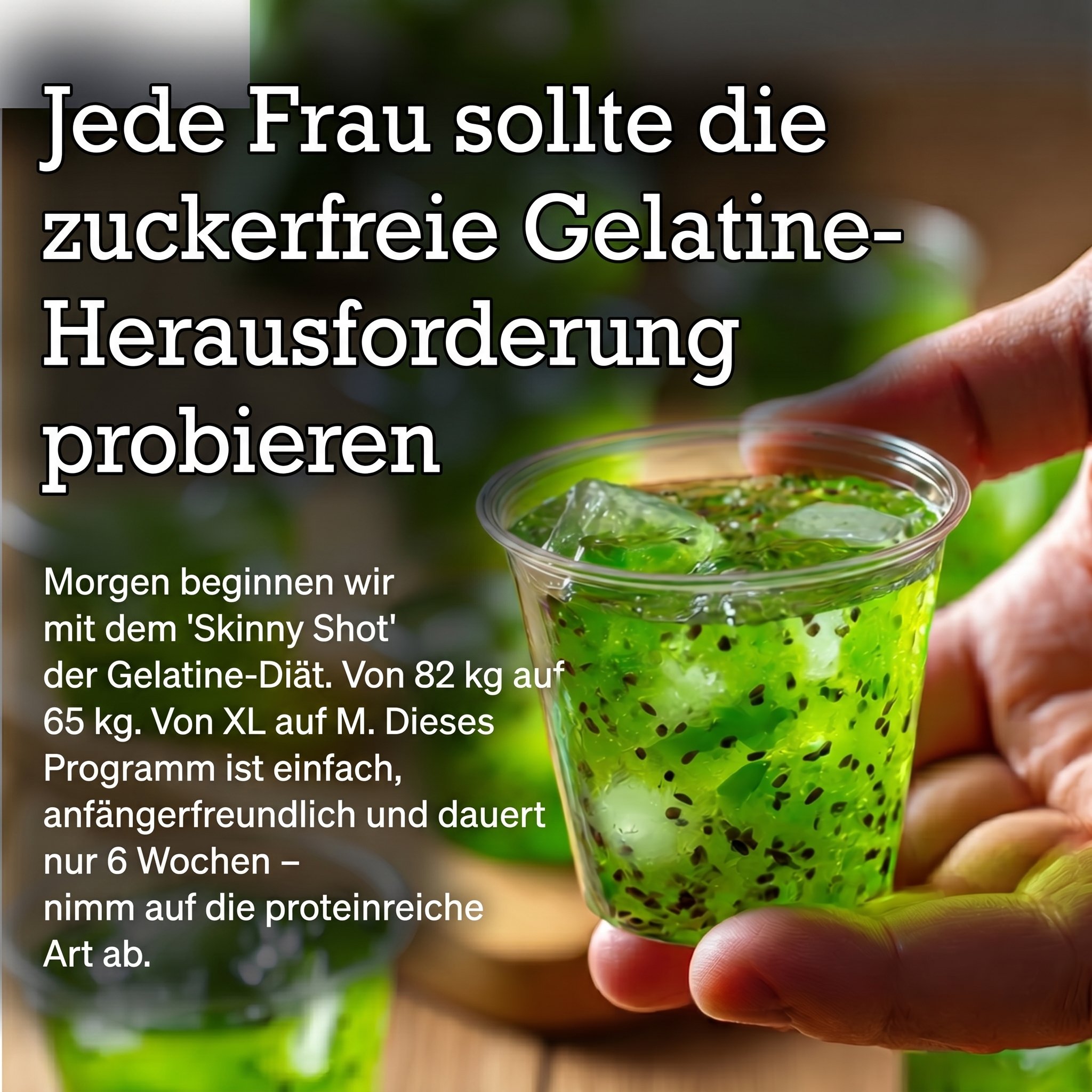 My Diet Challenge Facebook ad: Nur 2 Wochen bis zum ersten Unterschied