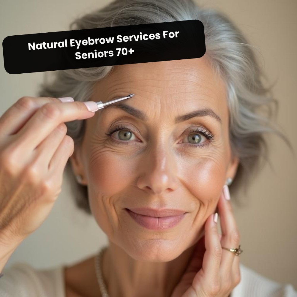 SearchLynk Streak Facebook ad: Natural Eyebrow Services For Seniors 70+!