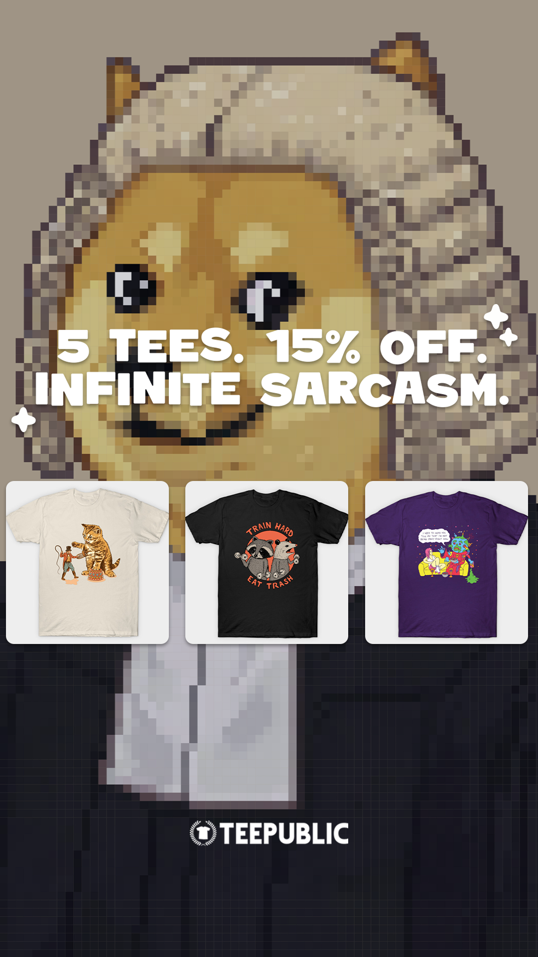 TeePublic.com Facebook ad